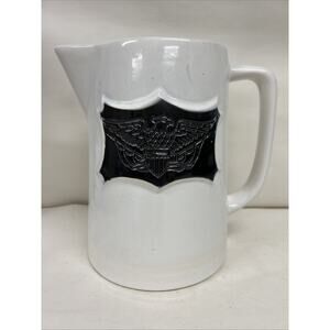 Patriotic Holiday Designs USA 8" Pitcher with Eagle Design Ceramic